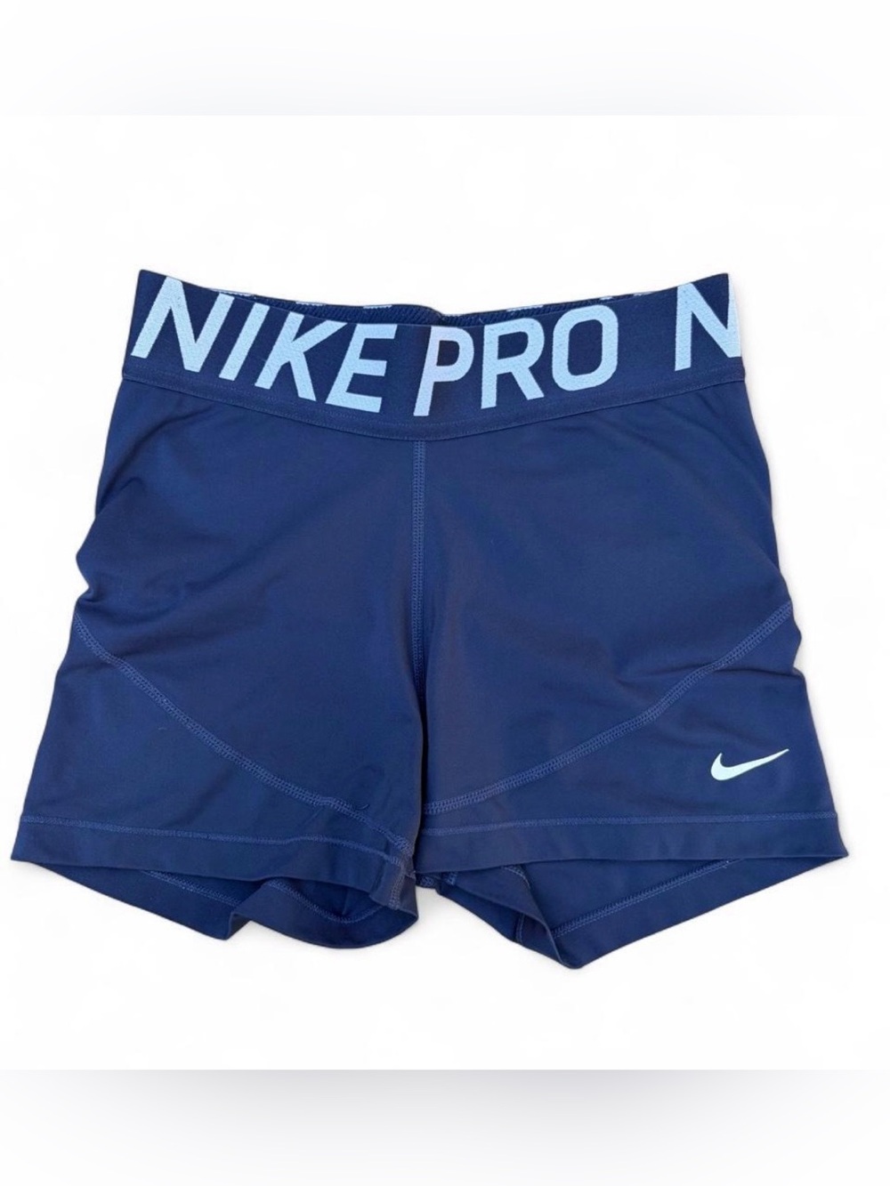 Nike Pro Dri-FIT Womens Sz. S, 3" Compression Shorts - Navy Blue
